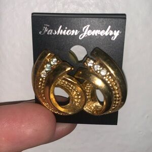 Gold Diamonds Cuffs NWT
